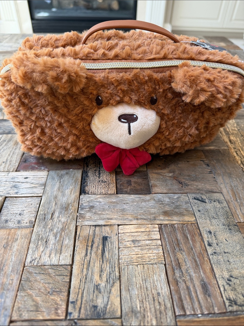 Urban Outfitters Bear Plushie Medium MakeUp Bag NWT